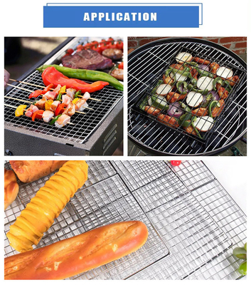 260 / 300mm μήκος Barbecue Wire Mesh και BBQ Mesh Εργαλεία μαγειρέματος με ατσάλινα grill grates