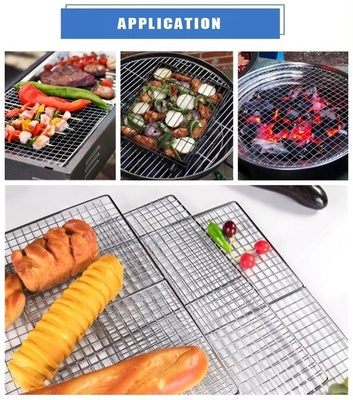 2cm/5cm πόδια/πόδια μη κολλητικό πλέγμα BBQ Εύκολη μεταλλική κατασκευή για απλό καθαρισμό και τέλειο μπάρμπεκιου