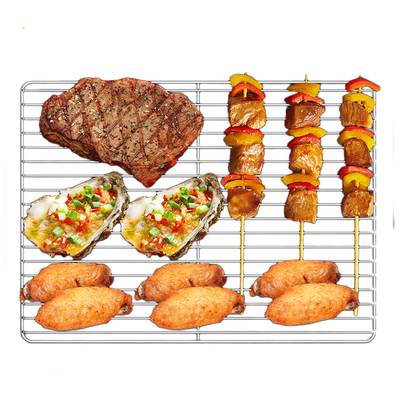 1kg χωρητικότητα Ατσάλινα Grill Tray βαρύ και ανθεκτικό Ιδανικό για μπάρμπεκιου πίσω από την αυλή Wire Spacing 12mm
