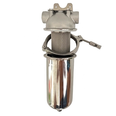 Πιστοποιημένο αντηλένιο χάλυβα 304 NSF Standard Pipeline Filter Housing με ισχύ 0W και αγγλική γλώσσα λειτουργίας