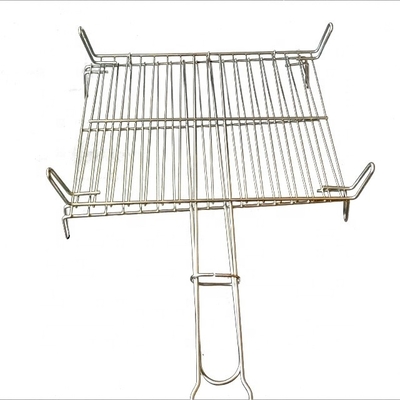 25*30 Ζυγισμένο ορθογώνιο μπάρμπεκιου Grill Δίκτυο μπάρμπεκιου Wire Mesh με λαβή