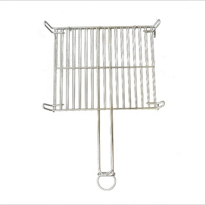 25*30 Ζυγισμένο ορθογώνιο μπάρμπεκιου Grill Δίκτυο μπάρμπεκιου Wire Mesh με λαβή
