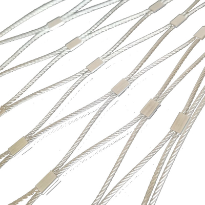 Διάμετρος καλωδίου 1,2 mm έως 4 mm Εμπορική ασφάλεια 304 Ατσάλι από ανοξείδωτο χάλυβα Δίκτυο για προστασία