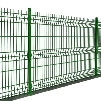 Φράχτης Post Caps PVC επικαλυμμένο 3D καμπυλωτό συγκολλημένο σύρμα πλέγμα Φράχτης για Yard άμεση πράσινο μέταλλο σίδηρο κήπο φράχτες Φράχτης ασφαλείας