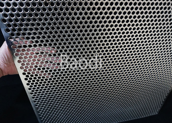 διατρυπημένο πλέγμα ανοξείδωτου 304l 316l γύρω από την τρύπα 0.8mm